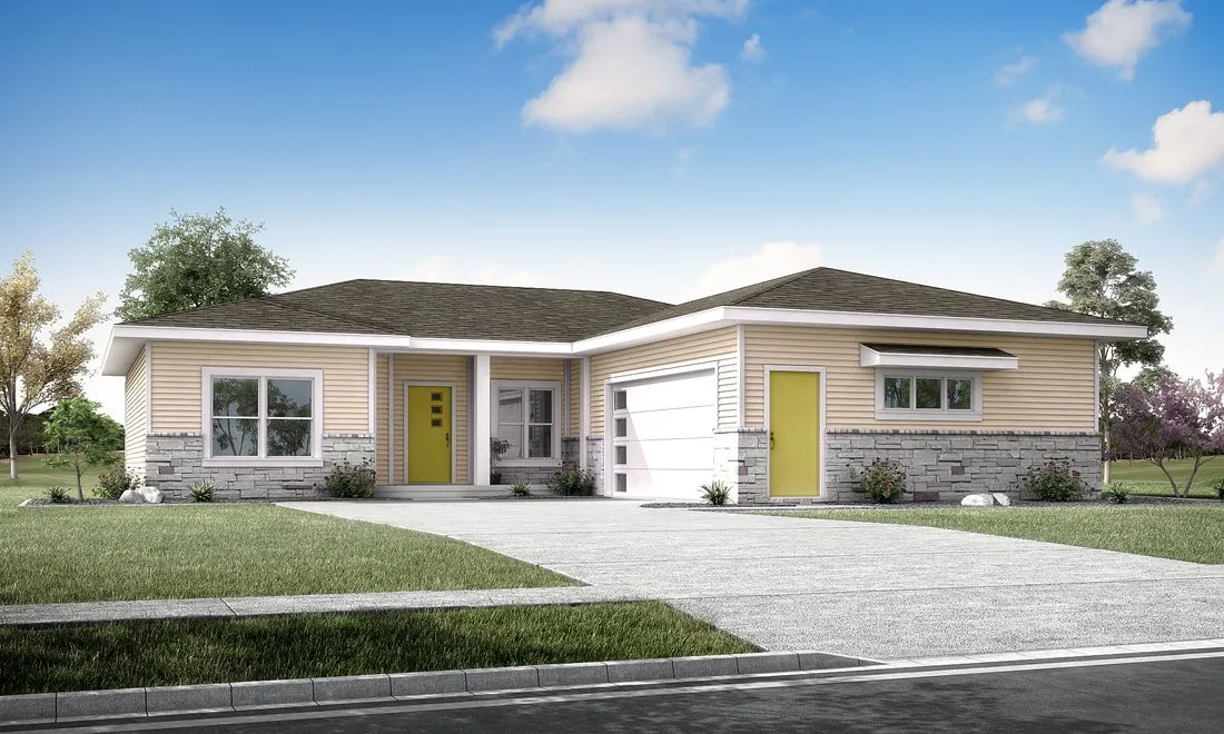 The Pin Oak Floor Plans for 3 Bedroom 2 Bath Home White Oak Homes